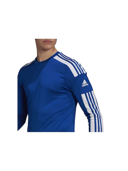 Adidas Squadra 21 M Ανδρική Αθλητική Μπλούζα Μακρυμάνικη Μπλε