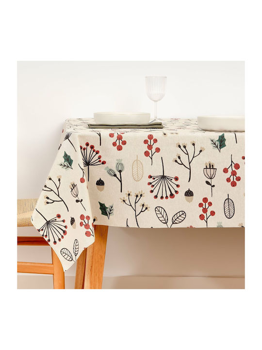 Mauré Christmas Tablecloth Fabric Multicolour L200xW140cm 1pcs