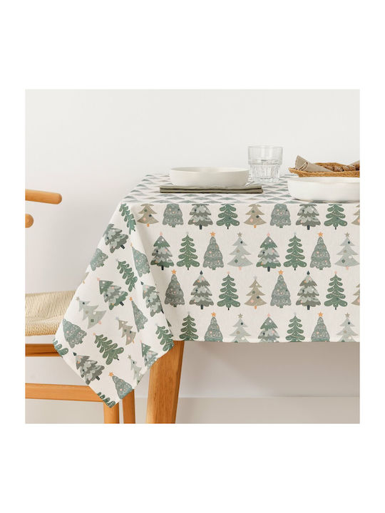 Mauré Christmas Tablecloth Fabric Multicolour L140xW140cm 1pcs