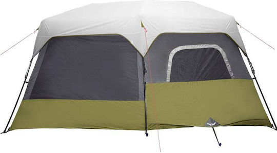 vidaXL Campingzelt Tunnel Grün für 9 Personen 441x288x217cm