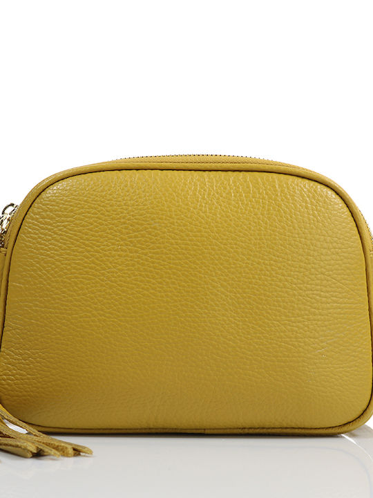 Passaggio Leather Leather Women's Bag Crossbody Yellow