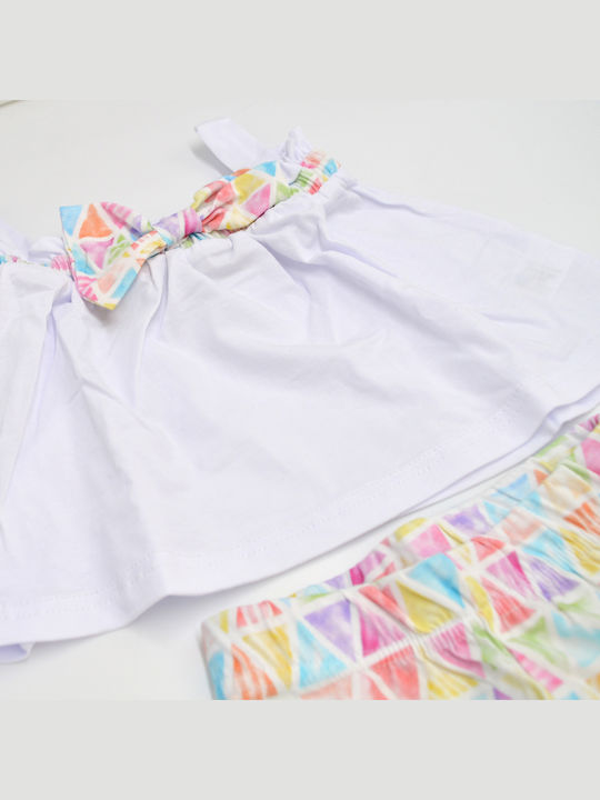 Kinder-Set mit Shorts Sommer 2Stück White