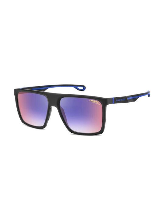 Carrera Men's Sunglasses with Black Plastic Frame and Blue Gradient Mirror Lens 4019/S 807/YB