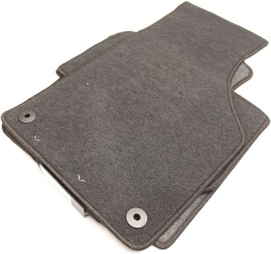 Petex Satz Vorder- und Hintermatten 4Stück aus Teppichboden für Volkswagen Passat 2005-2014 Schwarz