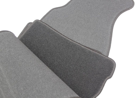 Petex Satz Vorder- und Hintermatten 4Stück aus Teppichboden für Volkswagen Passat 2001-2005 Schwarz