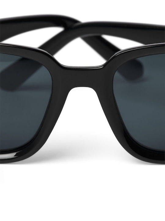 Jack & Jones Unisex Sunglasses with Black Plastic Frame and Black Lens 12251480