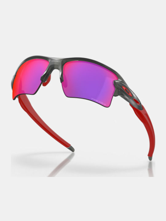 Oakley Flak 2.0 Unisex Sunglasses with Black Plastic Frame and Purple Mirror Lens OO9188-04