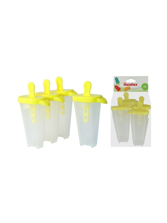 Metaltex No Coating Plastic Ice Cream & Ice Lolly Baking Pan 4pcs