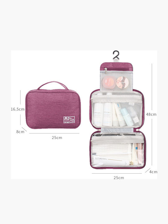 Toiletry Bag in Purple color 25cm