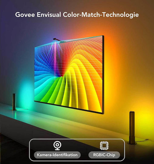 Govee Smart LED-Streifen Immersion H6199 Wi-Fi Fernseher RGB Licht mit Netzteil & WiFi-Controller