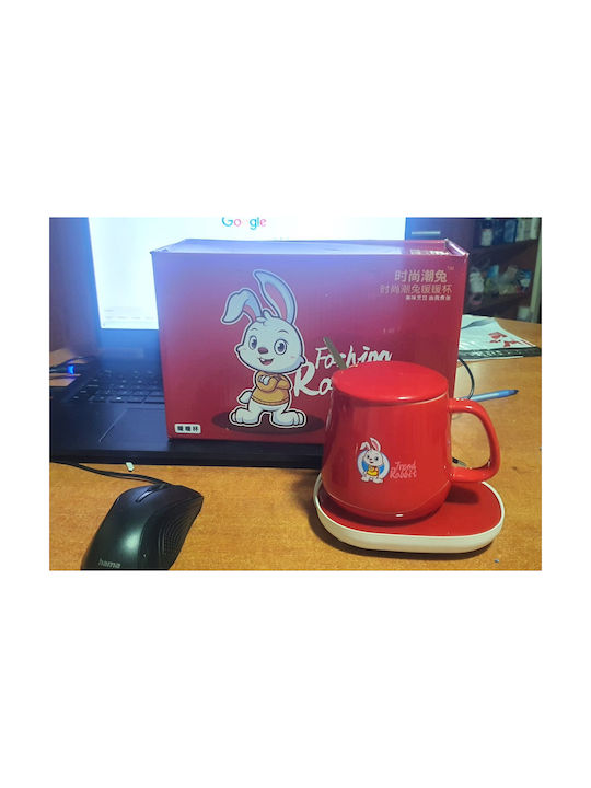 Rabbit Cană Ceramică Roșie 350ml