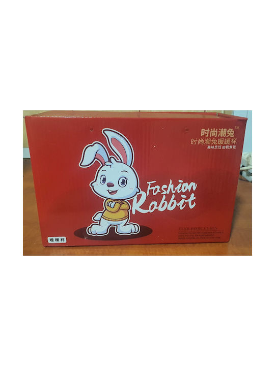 Rabbit Cană Ceramică Roșie 350ml