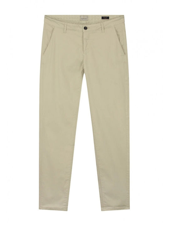 Trousers Chino in Slim Fit Beige