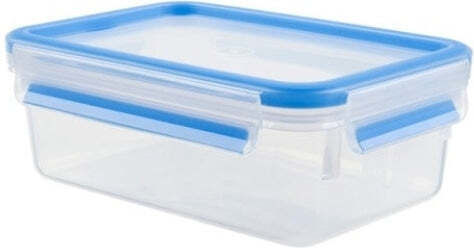 Tefal Microwave Plastic Lunch Box Clip & Close Blue 1000ml