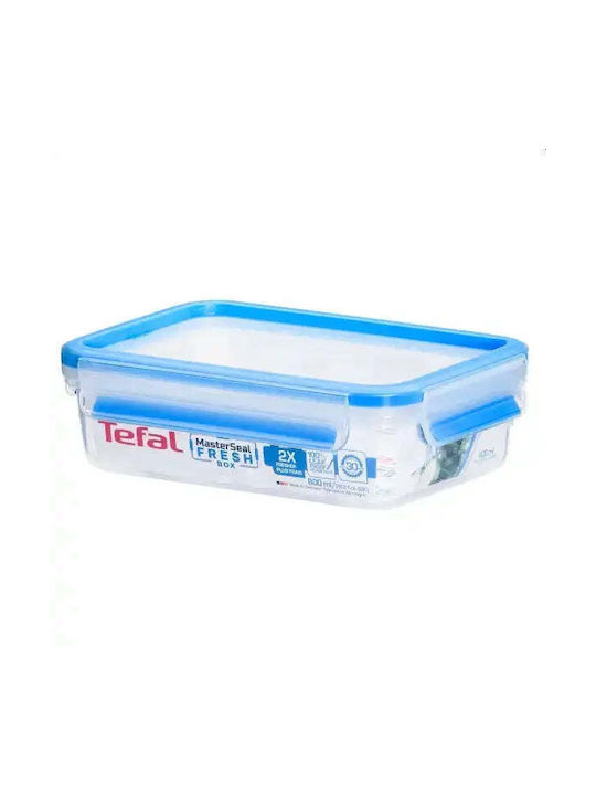 Tefal Microwave Plastic Lunch Box Clip & Close Blue 800ml