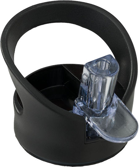 Fresk Kids Water Bottle Thermos Stainless Steel with Straw Non Spill Seahorse 350ml with Black Cap