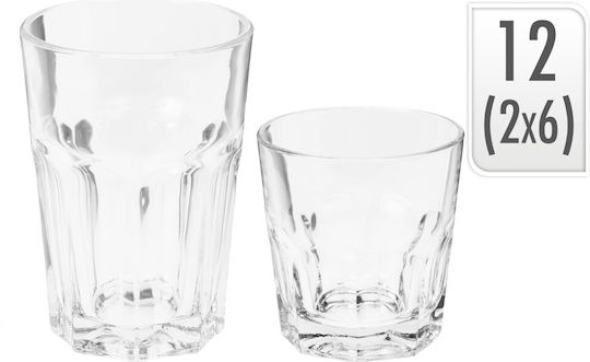 Excellent Houseware Set Gläser Wasser aus Glas 12Stück
