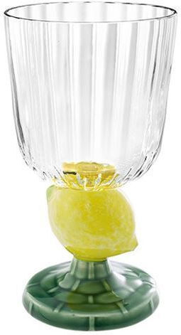 Bordallo Pinheiro Glass Liqueur/Ouzo made of Glass in Yellow Color