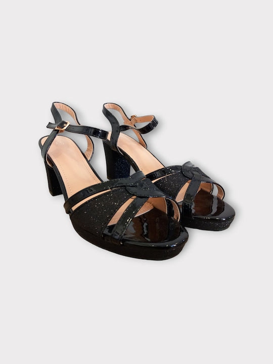 Plato Damen Sandalen in Schwarz Farbe