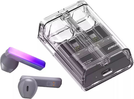 Joyroom JR-TC1 LED Lights Earbud Bluetooth Handsfree Ακουστικά με Θήκη Φόρτισης Μαύρα