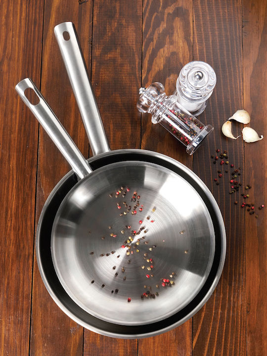 Cook-Shop Τηγάνι από Ανοξείδωτο Ατσάλι 24cm