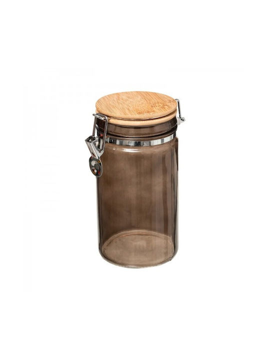 Secret de Gourmet Vază Pentru Zahăr Cu Capac Ermetic Din Sticlă Neagră 750ml 1 Bucată