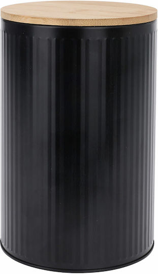 Excellent Houseware Vaza Uz General cu capac Metalic Negru 10x10x15.5cm Excellent Houseware Vaza Uz General cu capac Metalic Negru 10x10x15.5cm