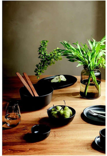 Eva Solo Serving Bowl Round Ceramic Black with Diameter 21cm