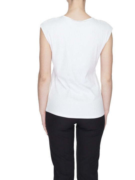 Street One Women's T-shirt with V Neckline White