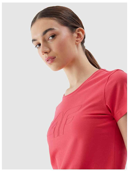 Women's Athletic Blouse Short Sleeve Red