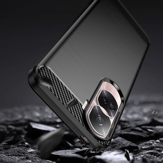 Spacecase Carbon Back Cover Silicon Negru (Honor 90 Lite - Onoare 90 Lite)
