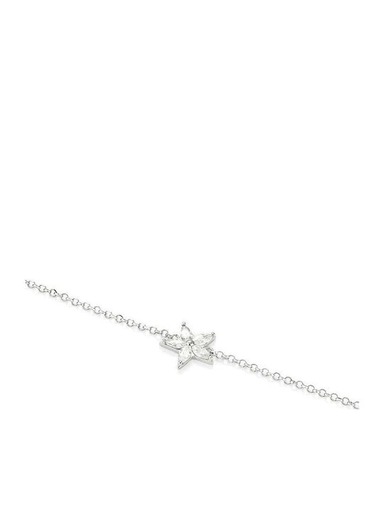 Radiant Damentrailing aus Edelstahl mit Zirkon 19cm