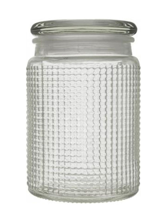 Plastona Set 1pcs Jars General Use with Lid Glass 10x14.5cm