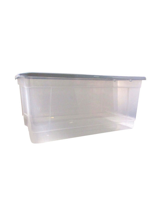 Cyclops Mega Box Plastic Storage Box with Lid Transparent / Light Blue 59x40x26.5cm 1pcs