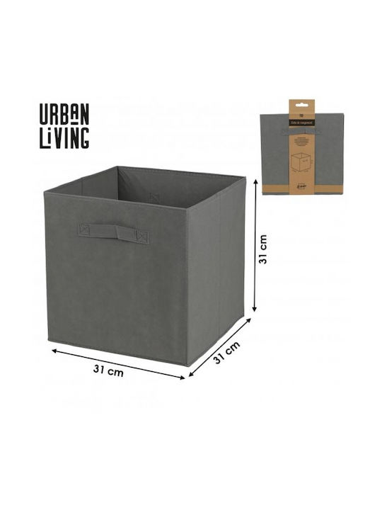 Urban Living Fabric Storage Box Gray 31x31x31cm