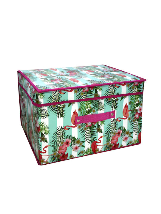 Tpster Plastic Cutie de Depozitare cu Capac Gri 60x50x40cm 1buc