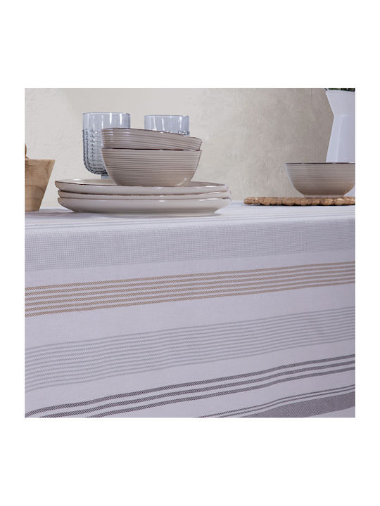 Nef-Nef Homeware Tablecloth Cotton Canfield Grey 140x140cm