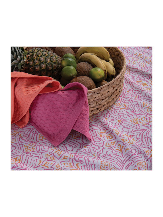 Nef-Nef Homeware Tischtuch Roman Fuchsia 140x240cm