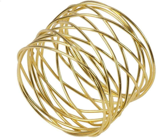GloboStar Gourmet Napkin Ring Metallic Gold