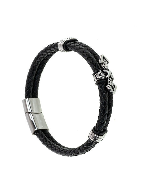 FantazyStores Herren Armband mit Design Kreuz