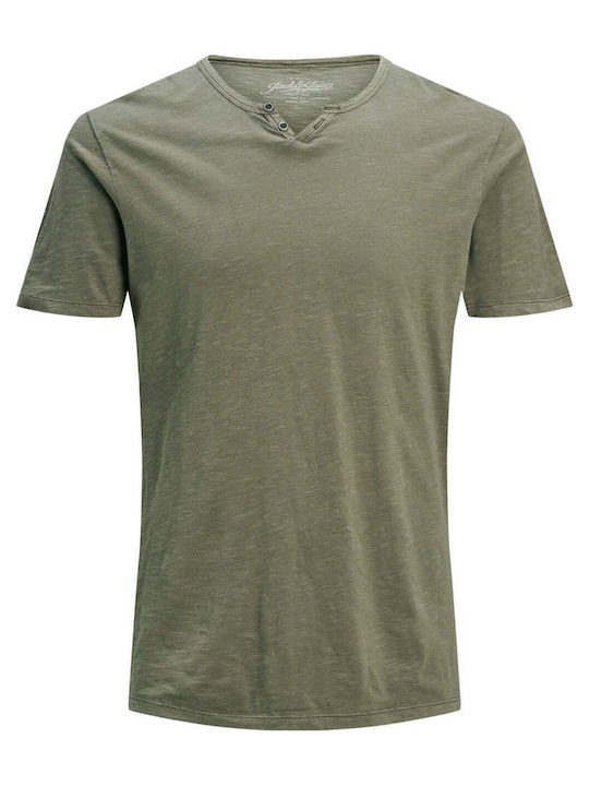 Jack & Jones Men's Short Sleeve T-shirt Dusky Green 12164972