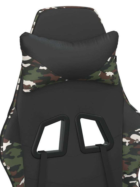 vidaXL 345410 Gaming Chair with Adjustable Arms Army Green