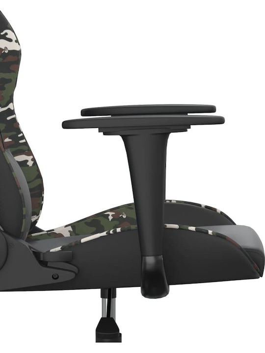 vidaXL 345410 Gaming Chair with Adjustable Arms Army Green