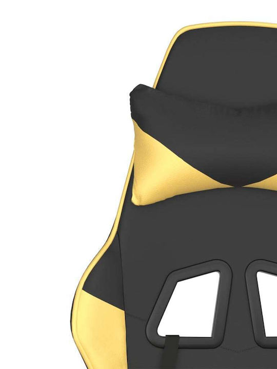 vidaXL 3143643 Gaming Stuhl mit verstellbaren Armlehnen Black / Gold