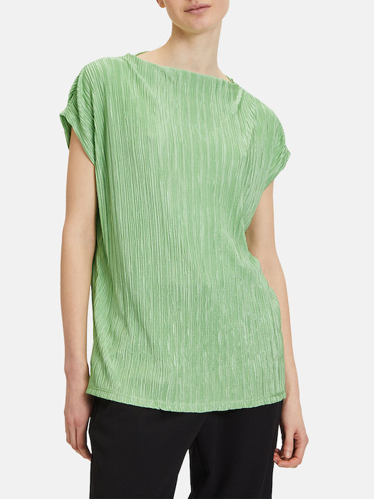 Betty Barclay Women's Blouse Short Sleeve Green