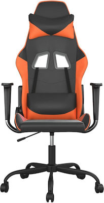 vidaXL 345405 Gaming Chair with Adjustable Arms Black / Orange