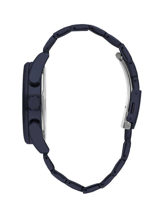 Lee Cooper Bracelet Uhr Batterie in Blau Farbe