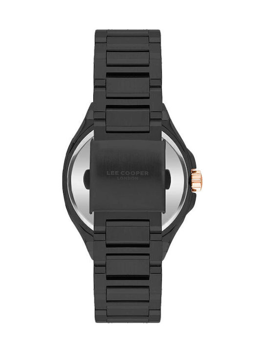 Lee Cooper Bracelet Men's Watch 43mm Automatic with Black Metal Bracelet