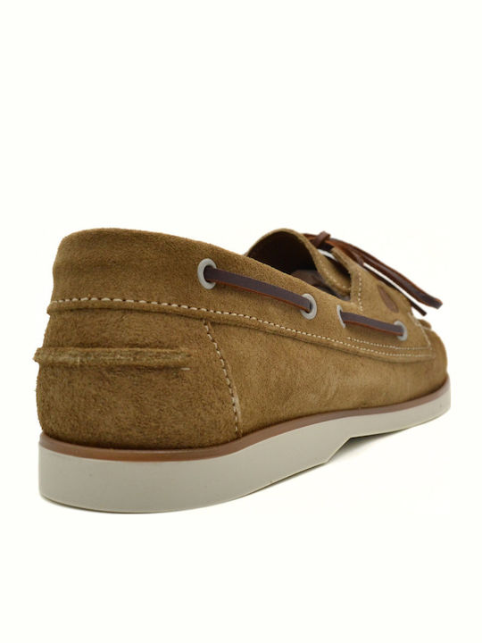 Leder Herren Mokassins in Beige Farbe