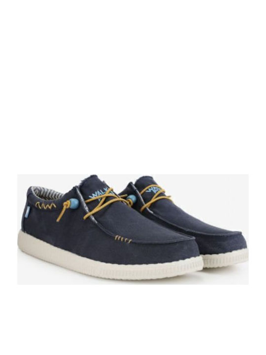 Men's Leather Moccasins Blue